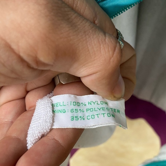 Vintage 80s 90s Puma Purple and Teal Pull Over Windbreaker Jacket Unisex Large - Picture 11 of 11